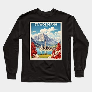 St Wolfgang Austria Vintage Travel Poster Tourism Long Sleeve T-Shirt